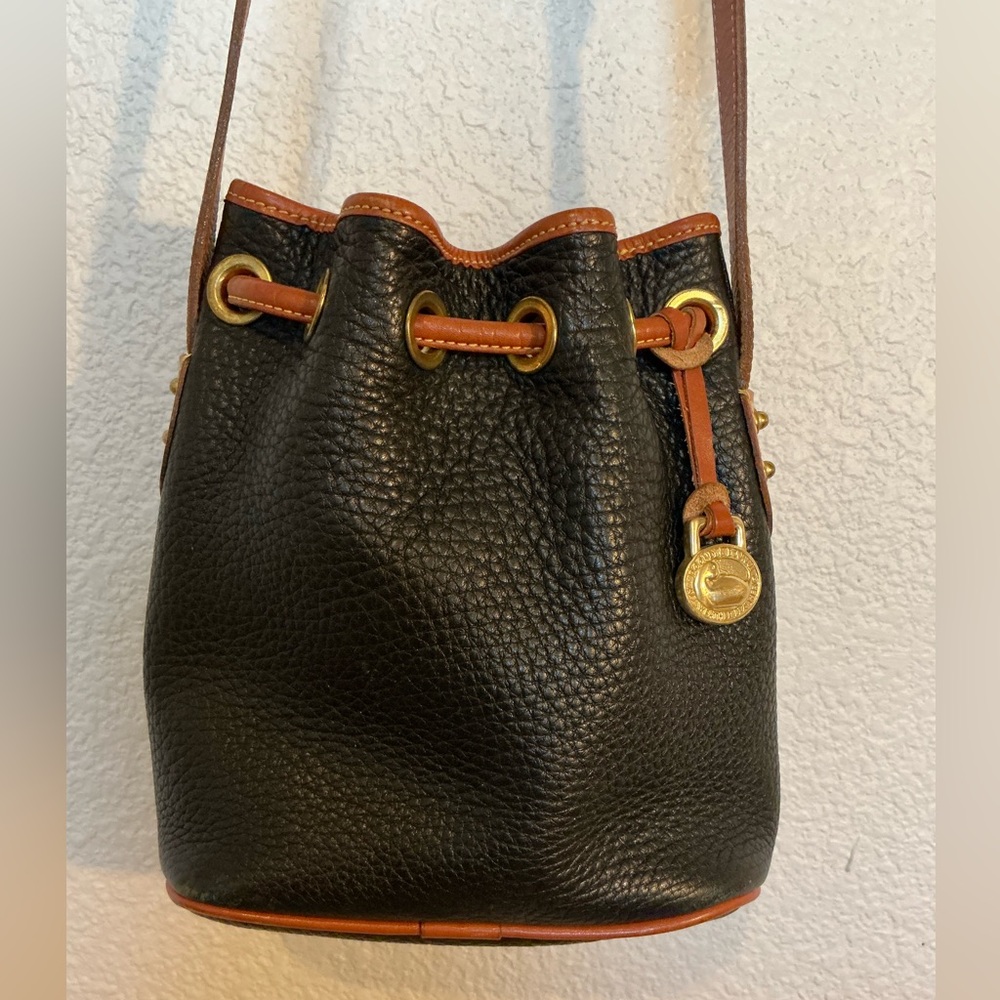 Vintage Dooney & Bourke Mini Drawstring Bucket Bag